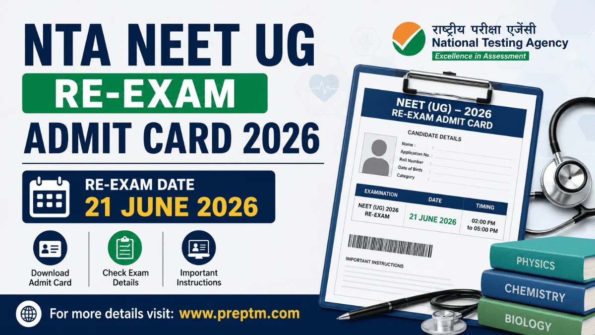 NTA NEET UG Re-Exam Admit Card 2026 Out